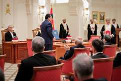 During the Official Visit of the President and Minister of Industry, Mine and Trade to Oman: Signing of a Memorandum of Understanding on Mining between Iran and Oman