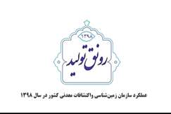 عملکرد یک‌ساله سازمان زمین‌شناسی و اکتشافات‌معدنی کشور طی سال ۱۳۹۸ در قالب تصویر
